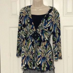 Fashion Bug Accordion Top Large